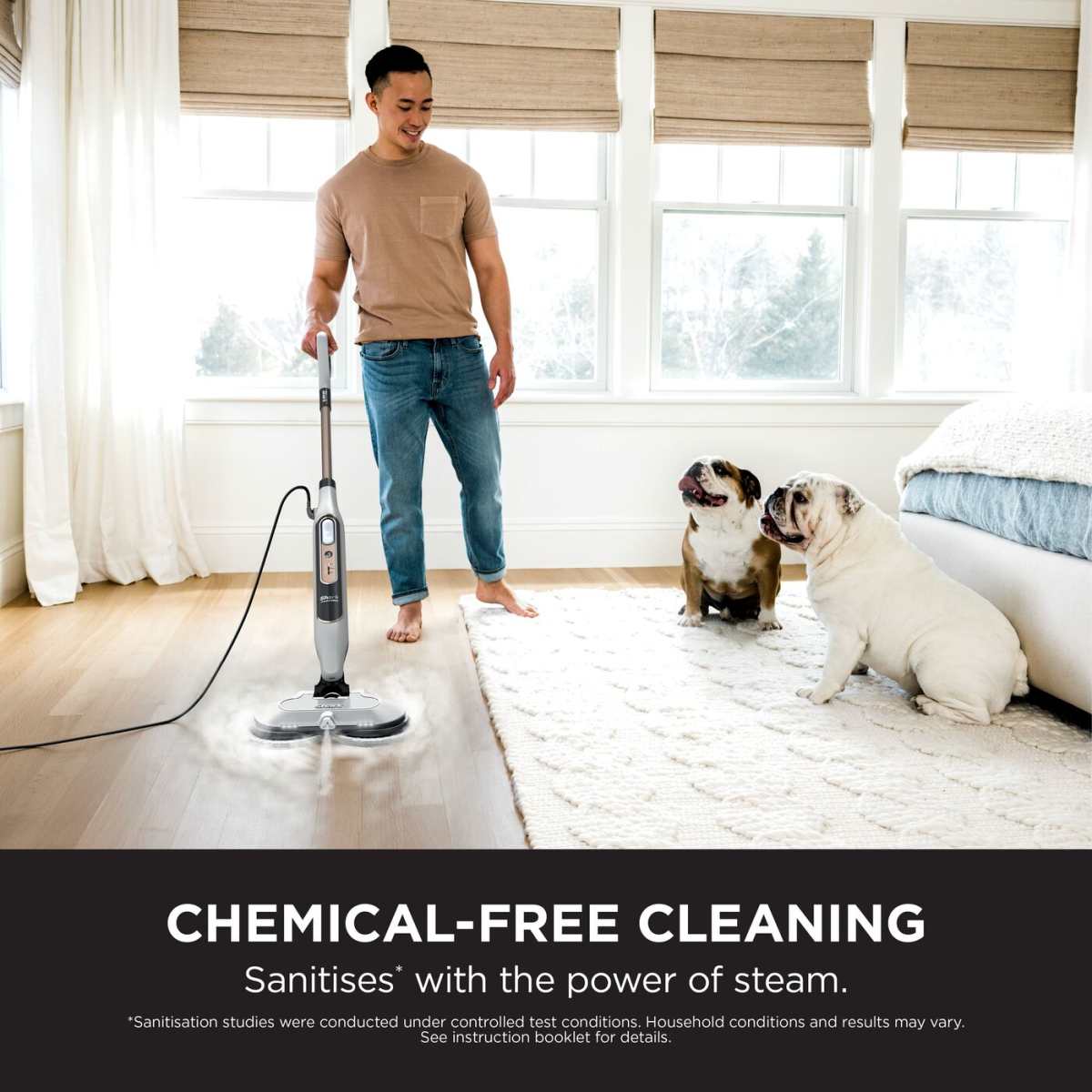 Shark® Steam & Scrub Mop – All-in-One with LED Lights, XL Tank & 8 Pads