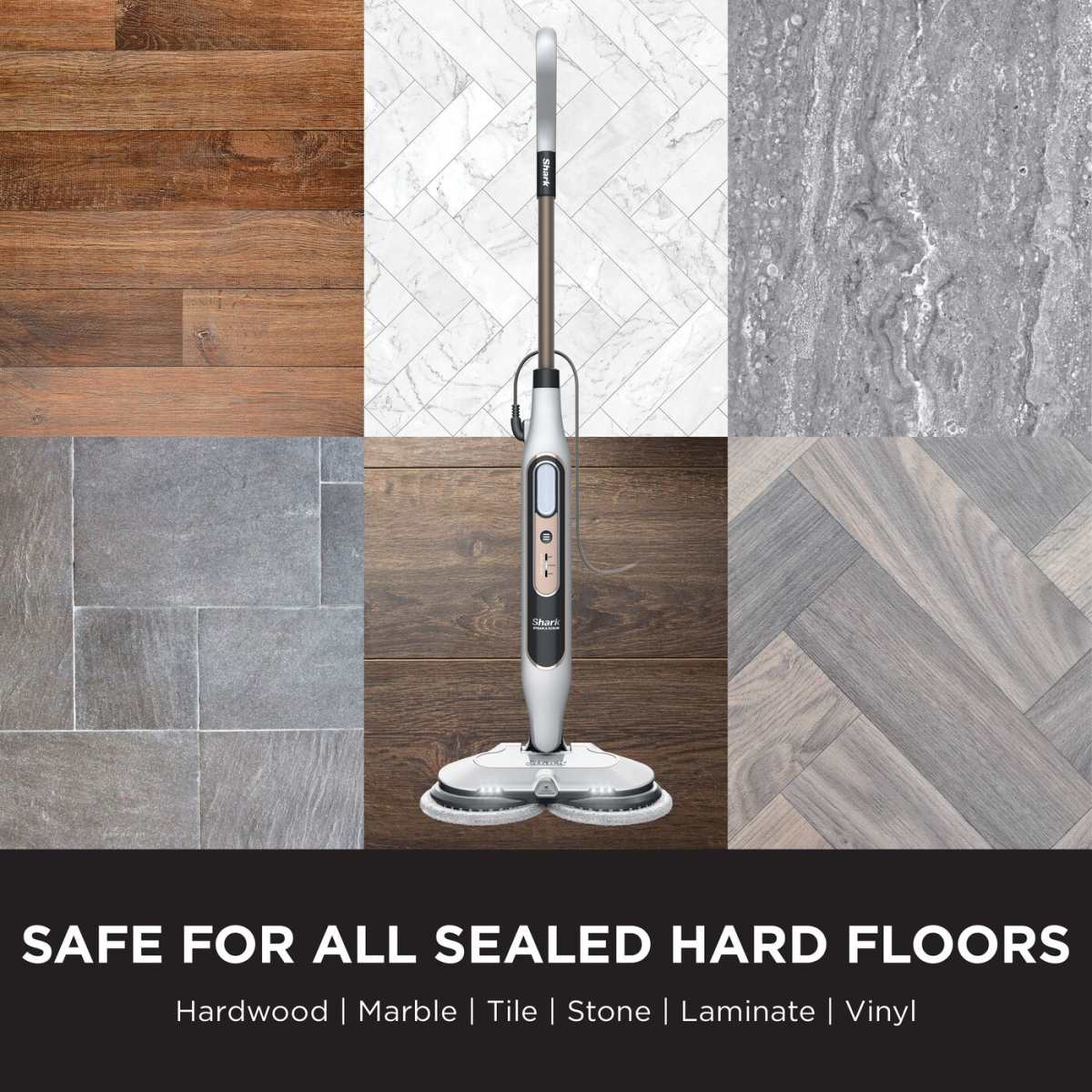 Shark® Steam & Scrub Mop – All-in-One with LED Lights, XL Tank & 8 Pads