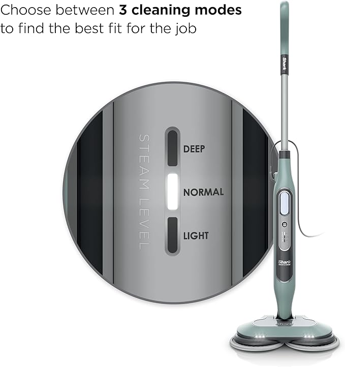 Shark® Steam & Scrub Mop – All-in-One with LED Lights, XL Tank & 8 Pads