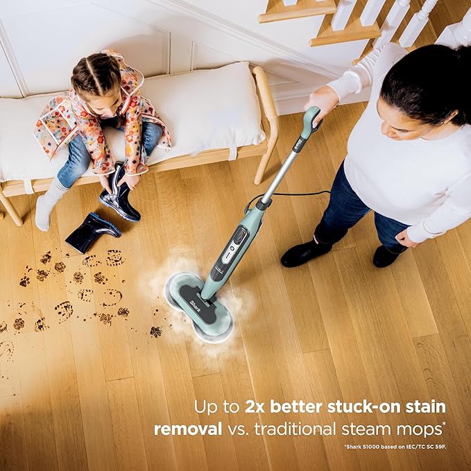 Shark® Steam & Scrub Mop – All-in-One with LED Lights, XL Tank & 8 Pads