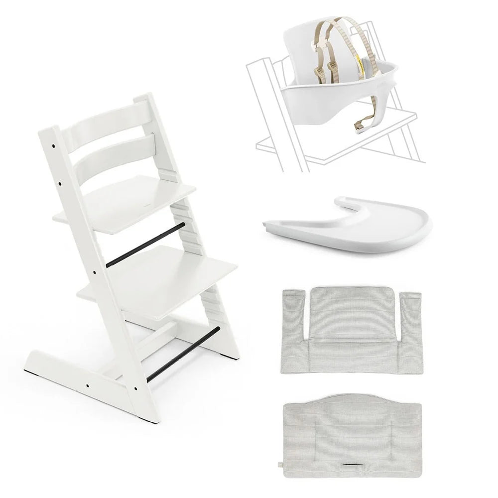 Tripp Trapp® High Chair² with Cushion and Tray – Complete Package
