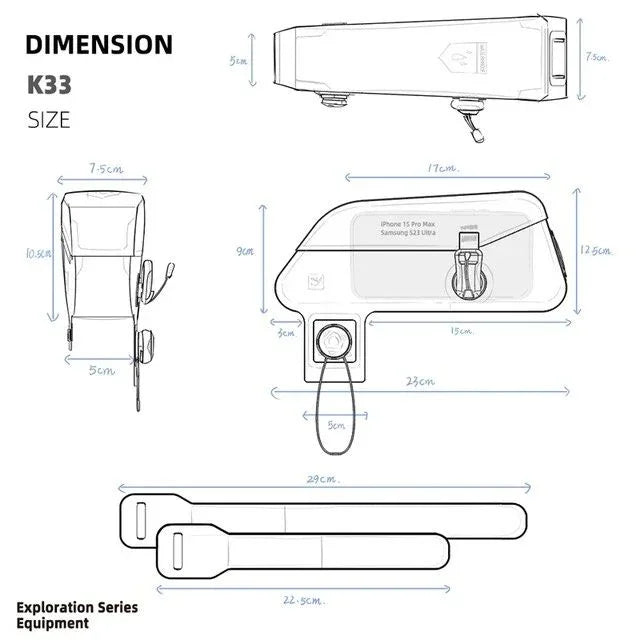 🇧🇪 Rhinowalk™ Magnetisch Fietstasje - Waterdicht & Snelsluiting