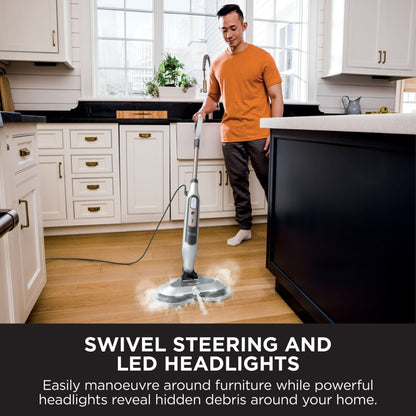 Shark® Steam & Scrub Mop – All-in-One with LED Lights, XL Tank & 8 Pads