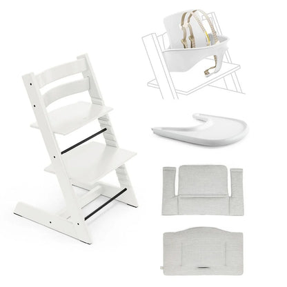 Tripp Trapp® High Chair² with Cushion and Tray – Complete Package