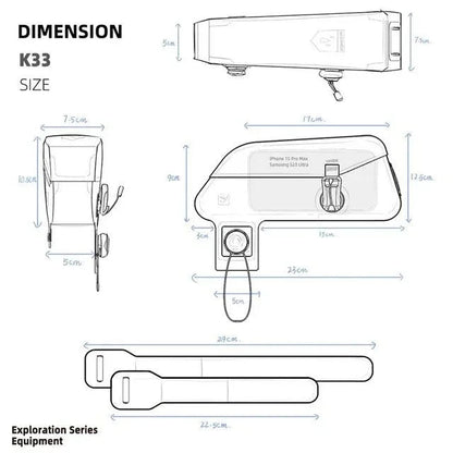🇧🇪 Rhinowalk™ Magnetisch Fietstasje - Waterdicht & Snelsluiting